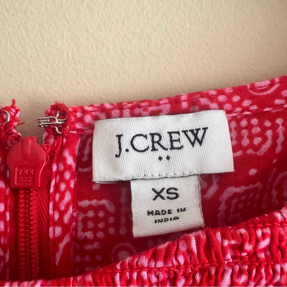 J.Crew Factory Smocked Boatneck Midi Dress Size XS - Picture 11 of 16